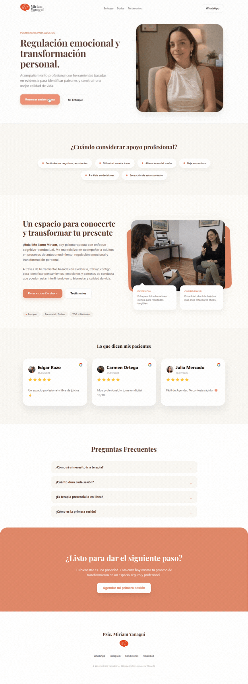 Sitio Web Dra Miriam